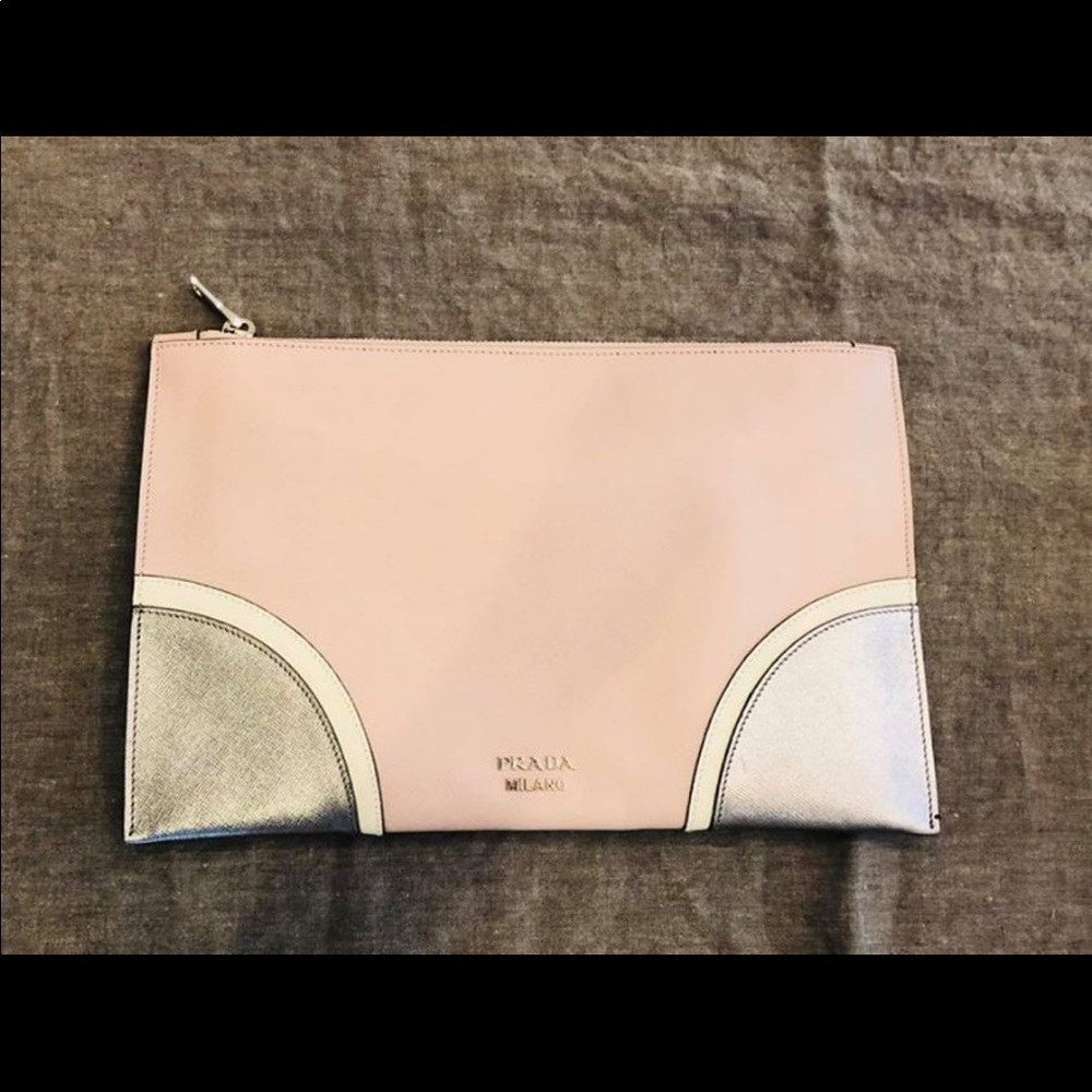 Prada Saffiano Lux Clutch